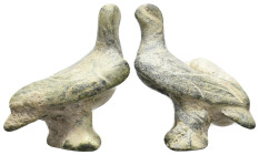 ANCIENT ROMAN BRONZE EAGLE FIGURINE (1ST-5TH CENTURY AD).
12.62 Gr. 29.7 mm.