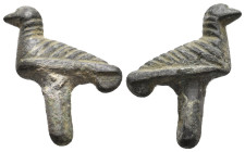 ANCIENT ROMAN BRONZE EAGLE FIGURINE (1ST-5TH CENTURY AD).
6.92 Gr. 27.1 mm.