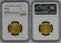 GRAN BRETAGNA Giorgio III (1760-1820) Guinea 1798 Au Gr.8,4. Spink 3729; EGC 732. NGC MS62 (n.6634945-011). Rara.