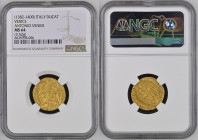 VENEZIA Antonio Venier (1382-1400) Ducato d’oro Au Gr.3,52. FR 1229; PAOLUCCI 1. NGC MS64 (n.6639398-006).