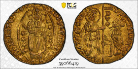 VENEZIA Grecia Chios Filippo Maria Visconti (1421-1436) Zecchino Au Gr.3,37. GAMBERINI SCARFEA 398. PCGS AU55 (n.39066419). Raro.
