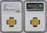 VENEZIA Agostino Barbarigo (1486-1501) Ducato d’oro Au Gr.3,50. FR 1241; PAOLUCCI 1. NGC MS62 (n.6771825-004). (Ex M.Ratto).