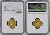 VENEZIA Francesco Morosini (1688-1694) Zecchino Au Gr.3,46. FR 1347; PAOLUCCI 4. NGC MS63 (n.6639398-005). Raro.