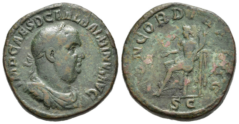 Impero Romano. Balbinus. Balbino (238). Roma. Sesterzio. AE (21,47 g). R/Concord...