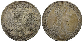AUSTRIA. Maria Teresa (1740-1780). Tallero 1765 G. Ag (27,77 g). Thaler RDR Haus Habsburg Maria Theresia 1740-1780. Konventionstaler 1765 G, Günzburg....