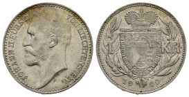 LIECHTENSTEIN. Giovanni II (Prince John II) 1858-1929. Krone 1900. Ag. qFDC