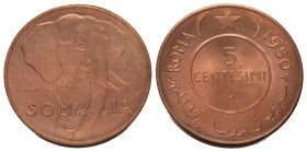 SOMALIA. AFIS. Amministrazione Fiduciaria Italiana in Somalia. 5 centesimi 1950. FDC