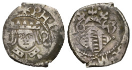 SPAGNA. Filippo IV (1621-1655). Dieciocheno 1643. Valencia. Ag (2,08 g). BB