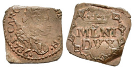 MILANO. Carlo d'Asburgo (1703-1740). Quattrino 1736 Cu (1,43 g). MIR 407/3; Crippa 25/C. qFDC