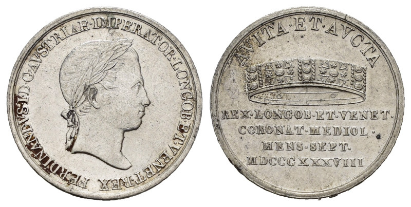 MILANO. Ferdinando I d'Asburgo (1835-1848). Medaglia dell'incoronazione o 1/2 li...