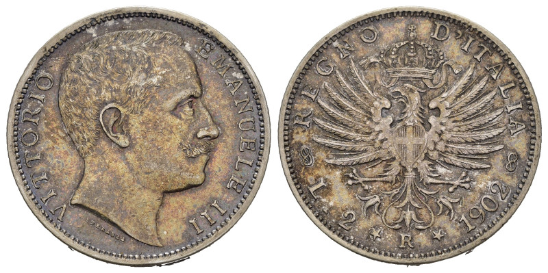 Regno d'Italia. Vittorio Emanuele III (1900-1943). 2 Lire 1902 "Aquila Sabauda" ...