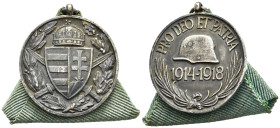 MEDAGLIE ESTERE – UNGHERIA – PRIMA GUERRA MONDIALE – WW1. Decorazione dell’Ungheria per i soldati partecipanti alla Prima Guerra Mondiale (WW1). Emess...