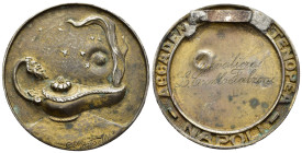 MEDAGLIE ITALIANE – ACCADEMIA PARTENOPEA – NAPOLI - VITTORIO EMANUELE III (1900-1945) – VENTENNIO FASCISTA - RSI. Medaglia premiale, non portativa, em...