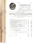 DE FALCO G. - 10 listini a prezzo fisso dal n. 64, Marzo, 1964 al n. 82 Settembre, 1969. alcuni con tavole, mancanti n 67, 69, e dal 76 all'81. brossu...