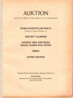 HIRSCH G. - Auktion Munchen, 26\28 - Oktober, 1954. pp. 65, nn. 1474, tavv. 16. mancante della brossura, interno ottimo stato.