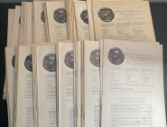 MUNZEN UND MEDAILLEN A.G. / MONNAIES ET MEDAILLES S.A. - Basel, Schweiz. Lotto di listini. Listino 82 (Maggio 1949) + listini dal 93 al 200 (pochissim...