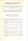 RATTO R. – Lugano, 1922. II Année. Listino a prezzi fissi. N 3. Avril, 1922. Monnaies grecques, romaines, suisse, italiennes, livres. Pp. 16, nn. 456 ...