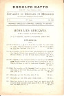 RATTO R. – Lugano, 1922. II Année. Listino a prezzi fissi. N 4. Mai, 1922. Monnaies grecques, romaines, suisse, italiennes, livres. Pp. 16, nn. 673 - ...