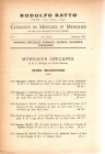 RATTO R. – Lugano, 1922. II Année. Listino a prezzi fissi. N 8. Decembre, 1922. Monnaies grecques, romaines, suisse, italiennes, livres. Pp. 24, nn. 1...
