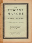 RATTO R. – Milano, 1937. Fascicolo XIX. A prezzi fissi. Toscana – Marche. Monete e medaglie. pp. 18, nn. 690, tavv. 4. Ril. ed. sciupata buono stato, ...
