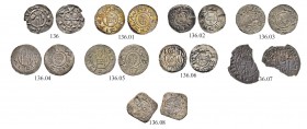 MÜNZEN DES MITTELALTERS AUS BÖHMEN 
 Bretislav I. 1037-1055 
 Lot: Denar. Bretislav I. 1037-1055. Denar, 1037-1050, Prag. 0,62 g. Cach 317. Ausgebro...