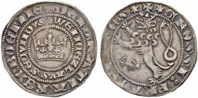 MÜNZEN DES MITTELALTERS AUS BÖHMEN 
 Wenzel II., 1278-1305 
 Prager Groschen o. J., Kutna Hora.
 Av. Krone in doppeltem Schriftkreis. Rv. Böhmische...