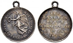 STANDESHERREN IN BÖHMEN UND MÄHREN 
 Schwarzenberg, Fürstentum 
 Josef Adam, 1732-1782 
 Siegespfennig 1814. Auf den Sieg bei Langres durch Schwarz...