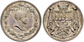 STANDESHERREN IN BÖHMEN UND MÄHREN 
 Schwarzenberg, Fürstentum 
 Josef Adam, 1732-1782 
 Silbermedaille o. J. (1815). Stempel von Loos.
 Av. Kopf ...