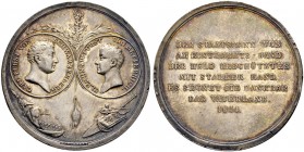 STANDESHERREN IN BÖHMEN UND MÄHREN 
 Schwarzenberg, Fürstentum 
 Josef Adam, 1732-1782 
 Silbermedaille 1814. Auf die Einnahme von Paris mit dem ve...