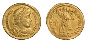 Valentinian I. Solidus; Valentinian I; 364-375 AD, Antioch, 364-7 AD, Solidus, 4.43g. RIC-2b (C ), mintmark x; Depeyrot-19/1 (p. 279, 2 spec. from off...