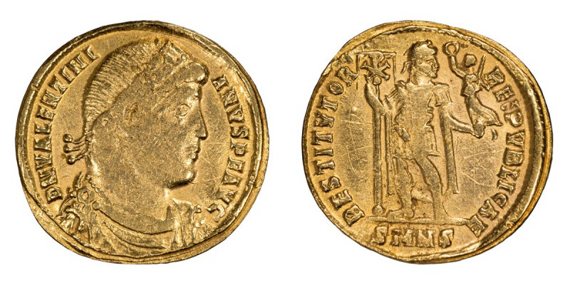 Valentinian I. Solidus; Valentinian I; 364-375 AD, Nicomedia, 364-7 AD, Solidus,...