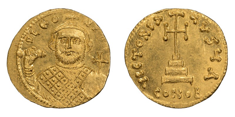 Leontius. Solidus; Leontius; 695-698 AD. Constantinople, Solidus, 4.45g. Berk-19...