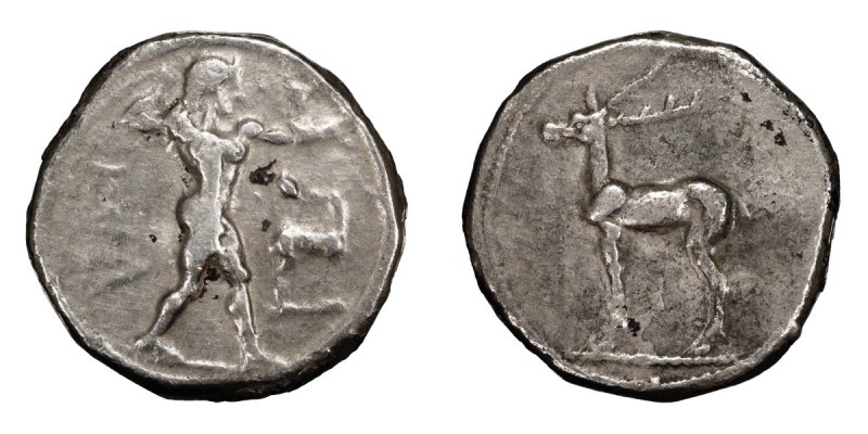 Bruttium, Caulonia. Stater; Bruttium, Caulonia; c. 475-425 BC, Stater, 8.00g. HN...
