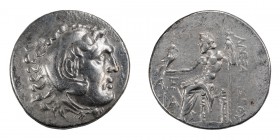 Macedonia, Alexander III The Great. Tetradrachm; Macedonia, Alexander III The Great; 336-323 AD. Aspendus, Year 11=c. 202/1 BC, Tetradrachm, 16.46g. P...