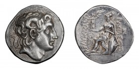Thrace, Lysimachus, 323-281 BC. Tetradrachm; Thrace, Lysimachus, 323-281 BC; Amphipolis, c. 288/7-282/1 BC, Tetradrachm, 17.04g. Thompson-195. Obv: He...