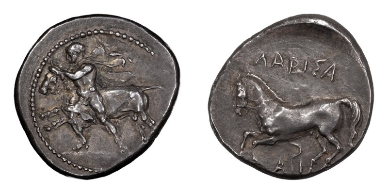 Thessaly, Larissa. Drachm; Thessaly, Larissa; c. 375-350 BC, Drachm, 6.10g. BCD-...