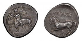 Thessaly, Larissa. Drachm; Thessaly, Larissa; c. 375-350 BC, Drachm, 6.10g. BCD-176 (same dies), SNG Ashmolean-3866 (same dies), Weber-2833 (same dies...