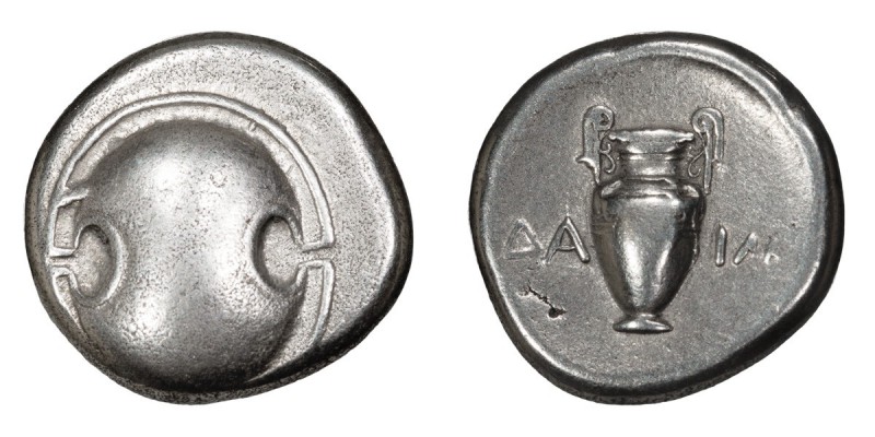Boeotia, Thebes. Stater; Boeotia, Thebes; c. 395-338 BC, Stater, 11.85g. BCD-523...