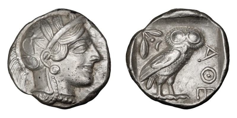 Attica, Athens. Tetradrachm; Attica, Athens; 435 BC, Tetradrachm, 17.17g. Obv: H...