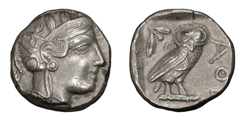 Attica, Athens. Tetradrachm; Attica, Athens; c. 435 BC, Tetradrachm, 17.14g. Obv...
