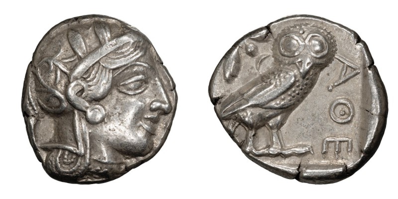 Attica, Athens. Tetradrachm; Attica, Athens; Tetradrachm, c. 430 BC, 17.11g. Obv...
