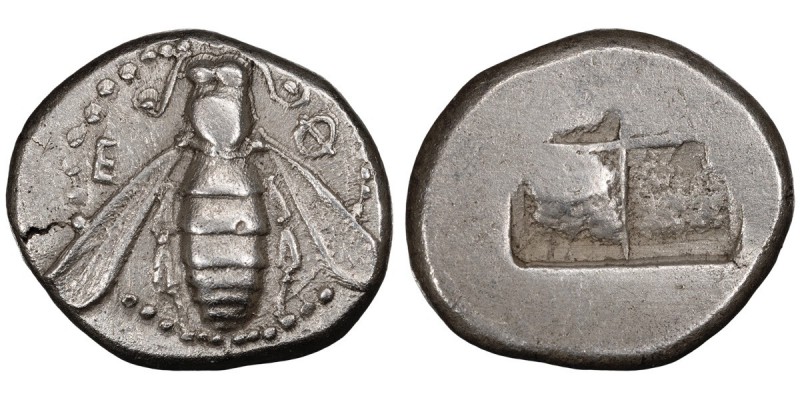Ionia, Ephesus. Drachm; Ionia, Ephesus; c. 500-420 BC, Drachm, 3.39g. Karwiese S...