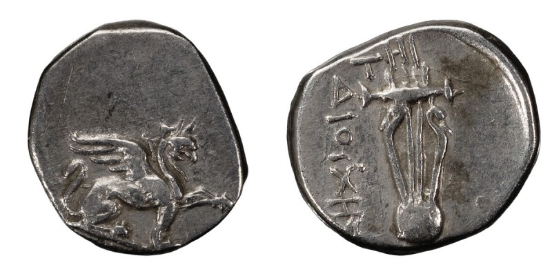 Ionia, Teos. Alexandria Diobol; Ionia, Teos; c. 320-294 BC, Diobol, 1.09g. Obv: ...