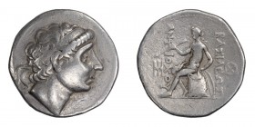 Seleucid, Antiochus I. Tetradrachm; Seleucid, Antiochus I; 281-261 BC, Seleucia on the Tigris, Tetradrachm, 16.83g. SC-379.6b. Obv: Diademed portrait ...