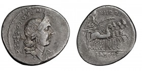 C. Annius T.f. T.n. w/ L. Fabius L.f. Hispaniensis. Denarius; C. Annius T.f. T.n. w/ L. Fabius L.f. Hispaniensis; 82-81 BC, Denarius, 3.90g. Cr-366/3a...
