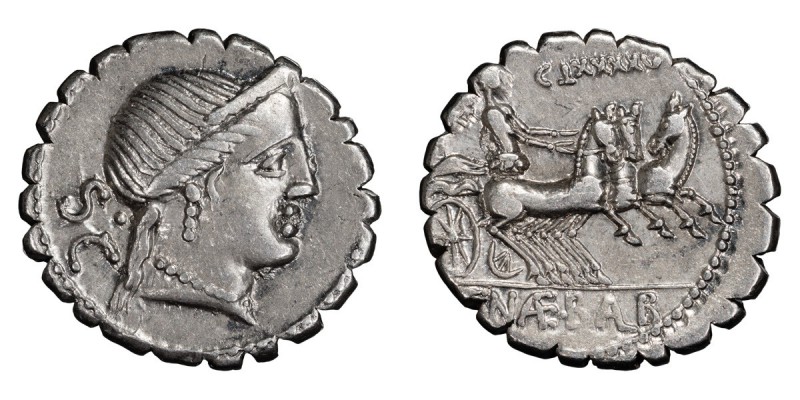 C. Naevius Balbus. Denarius; C. Naevius Balbus; 79 BC, Denarius, 3.75g. Cr-382/1...