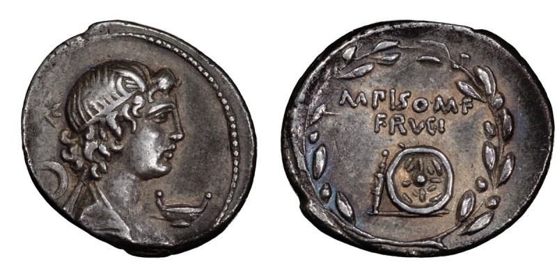 M. Piso M.f. Frugi. Denarius; M. Piso M.f. Frugi; 61 BC, Denarius, 3.88g. Cr-418...
