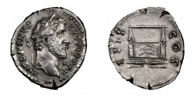 Antoninus Pius. Denarius; Antoninus Pius; 138-161 AD, Rome, 145-7 AD, Denarius, 3.04g. BM-536, C-345, RIC-137. Obv: ANTONINVS - AVG PIVS P P Head laur...