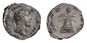 Antoninus Pius. Denarius; Antoninus Pius; 138-161 AD, Denarius, Rome, 140-4 AD, 3.04g. BM-180, C-33 (2 Fr.), RIC-62a. Obv: ANTONINVS AVG PIVS - P P TR...