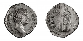 Aelius as Caesar. Denarius; Aelius as Caesar; 136-138 AD, Denarius, Rome, 137 AD, 2.87g. BM-972, C-53 (12 Fr.), RIC-432. Obv: L AELIVS - CAESAR Head b...